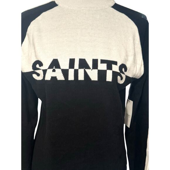 NWT! WEAR by Erin Andrews New Orleans Saints Ski Raglan Pullover Sweater - Large - Picture 5 of 7